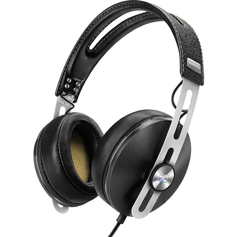 森海（Sennheiser） MOMENTUM i 大馒头2代 头戴式包耳高保真立体声耳机 苹果版 黑色