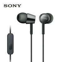Sony/索尼 MDR-EX155AP入耳式手机通话用耳机重低音线控电脑耳麦 黑色