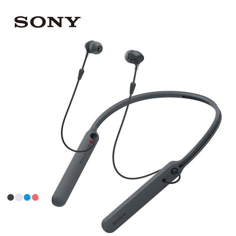 Sony/索尼 WI-C400 入耳式无线蓝牙耳机立体声手机通话 蓝色图片