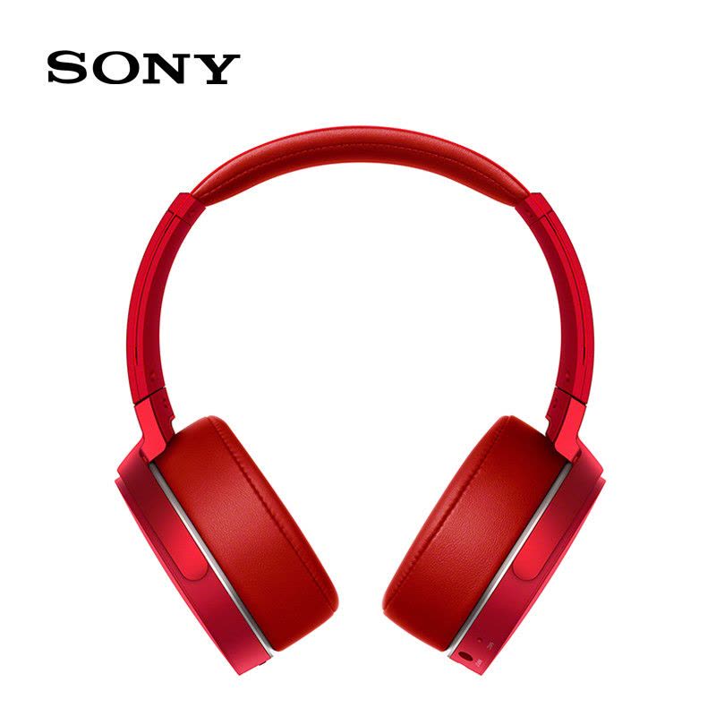 Sony/索尼 MDR-XB950B1头戴式无线蓝牙耳机立体声强劲重低音耳麦 红色图片