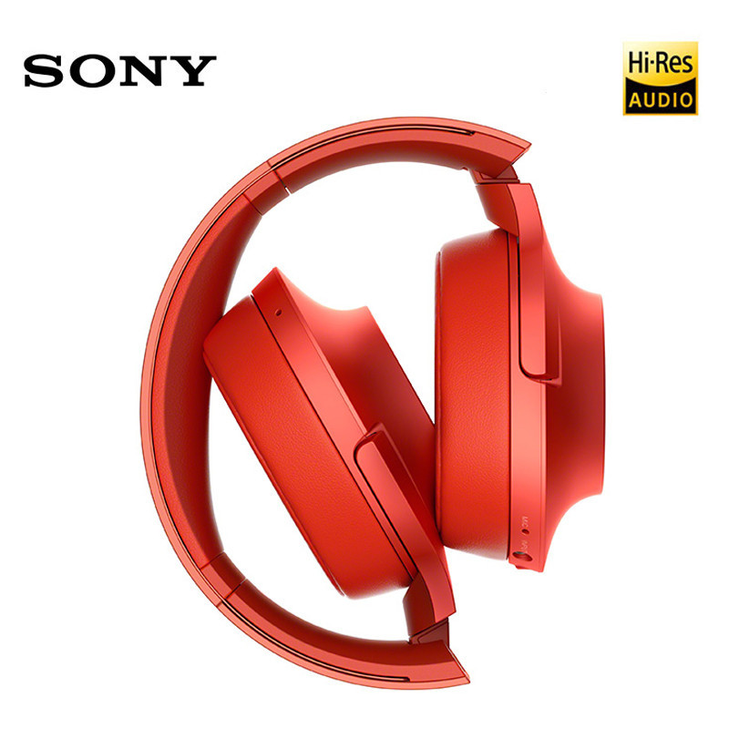 Sony/索尼 MDR-100ABN无线蓝牙重低音头戴式耳机 朱砂红