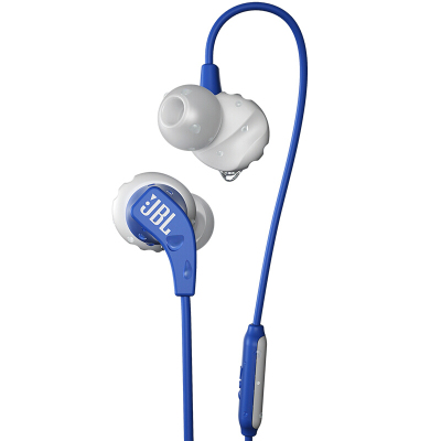 JBL Endurance Run 入耳式有线运动音乐耳机耳麦 可通话绕耳式耳麦 蓝色