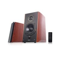 漫步者(EDIFIER)R2000DB经典版 2.0多媒体有源音箱蓝牙木质音响HIFI光纤 胡桃木纹