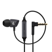 漫步者(EDIFIER) H235P入耳式耳机电脑手机耳塞通用重低音音乐耳塞带麦 珍珠黑