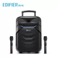 漫步者(EDIFIER)PP312移动蓝牙音响广场舞K歌拉杆音箱户外话筒 黑色