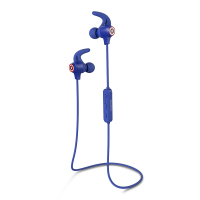 漫步者(EDIFIER)w283bt蓝牙耳机运动无线跑步入耳耳塞挂耳式通用 美国队长蓝色