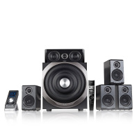 漫步者(EDIFIER)S5.1MKII 数字家庭影院音箱低音炮电视hifi音响 黑色