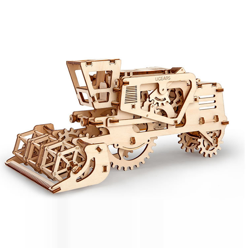 diy木质机械传动模型可动益智拼装玩具七夕情人节父亲节教师节创意