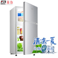 喜力BCD-101双门冰箱 101升迷你小型家用电冰箱 两门小冰箱 直冷