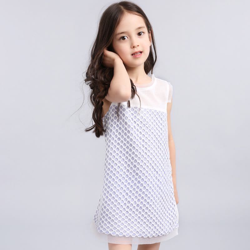 女童连衣裙夏季3公主裙子4中大童装5宝宝夏装6-7-8-9岁儿童背心裙图片
