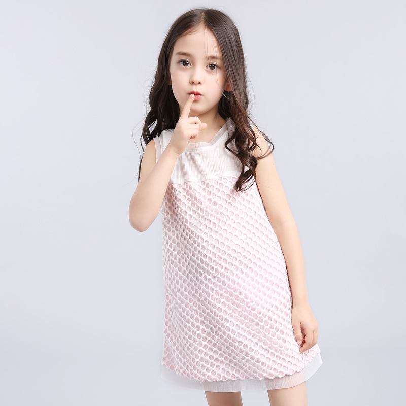 女童连衣裙夏季3公主裙子4中大童装5宝宝夏装6-7-8-9岁儿童背心裙