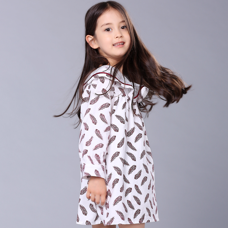 童装儿童连衣裙3春秋宝宝裙子4中大童6秋装78岁9新款女童娃娃裙