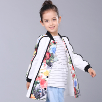 女童风衣春秋款2016宝宝秋装3中大童装5新款6-8岁9儿童中长款外套