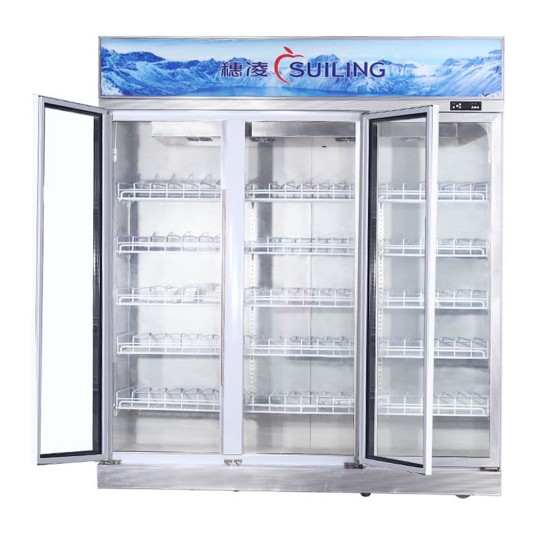 穂凌(SUILING)LG4-1860M3W 无霜风冷豪华立式商用展示柜单温冷藏保鲜冰柜图片