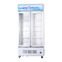 穗凌（SUILING) LG4-398M2 冰柜立式商用单温直冷冷藏对开玻璃门展示柜