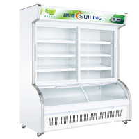 穗凌(SUILING)DLCD-16J麻辣烫商用展示柜保鲜冰柜冷冻冷藏双温玻璃门立式水果冰箱
