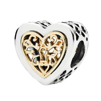 潘多拉 PANDORA-镂空魅力之心银饰串珠 791740