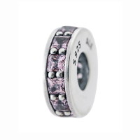 潘多拉PANDORA- 925银粉色间隔串珠 791724NBP