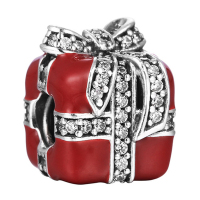 潘多拉(PANDORA)-清新宜人女士纯银礼品盒串珠 791772CZ