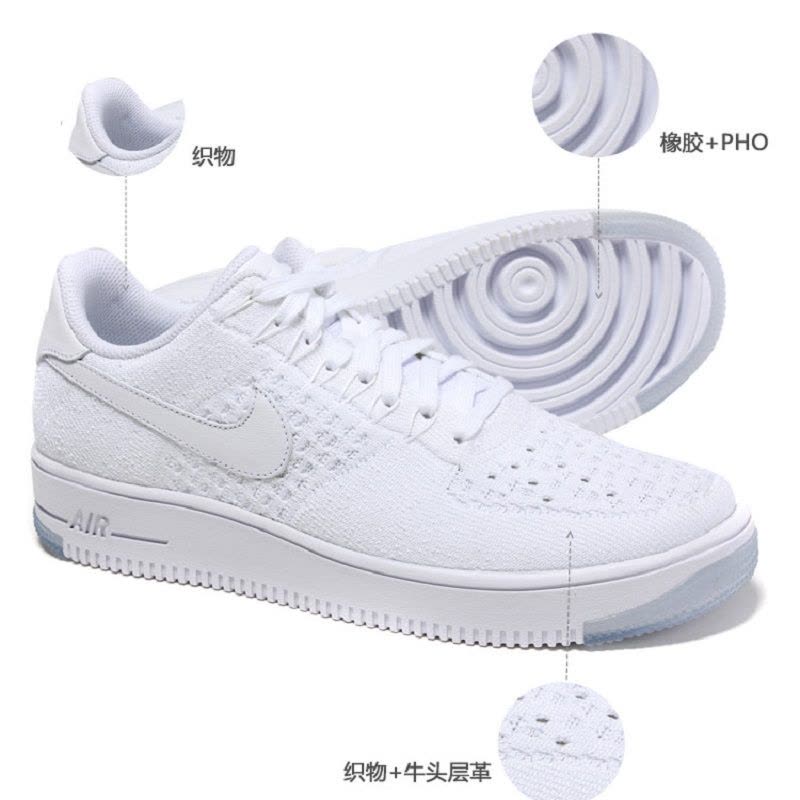 耐克Nike Air Force 1 空军一号 AF1 网面透气休闲运动鞋夏季低帮板鞋817419-001图片