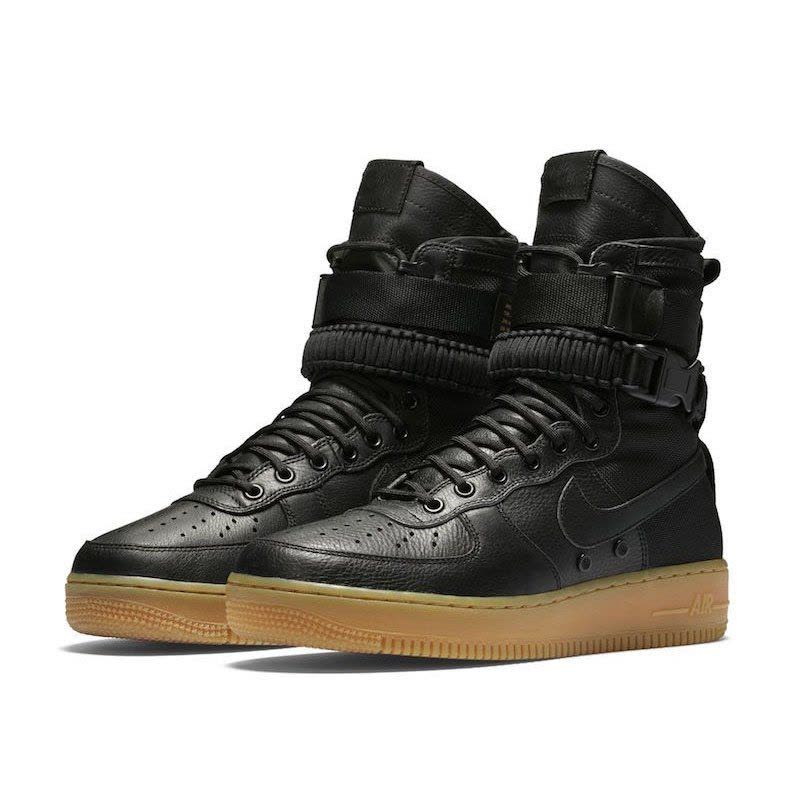正品Nike Air Force 1军事空军一号 AF1军绿色休闲高帮板鞋859202-339 857872-001图片