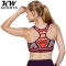 KW SPORTS正品 紧身印花无袖瑜伽服短背心女式健身跑步运动服上装