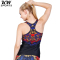KW SPORTS 加厚印花运动瑜珈背心女2015秋冬季瑜珈服健身房跑步服