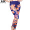 KW SPORTS 时尚印花女式显瘦紧身健身裤小脚束腿瑜伽裤运动长裤潮