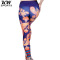 KW SPORTS 时尚印花女式显瘦紧身健身裤小脚束腿瑜伽裤运动长裤潮