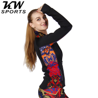 Kw Sports 专业健身跑步服开衫夹克女式秋冬修身立领瑜伽运动外套