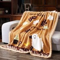 素风家纺 双层加厚保暖拉舍尔毛毯 冬季拉舍尔毯子 办公室学生儿童盖毯