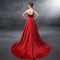 2016秋冬新款性感抹胸修身A字裙简约露背拖尾晚礼服