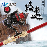 佳钓尼(JIADIAONI)攻速二代2.1/2.4/2.7米海竿 远投抛竿碳素 钓鱼竿渔具套装