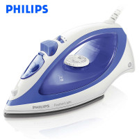 飞利浦（Philips） 蒸汽电熨斗 GC1418/02 家用手持蒸汽多档调节 防滴漏 强力除皱大功率 不粘底板 粉色