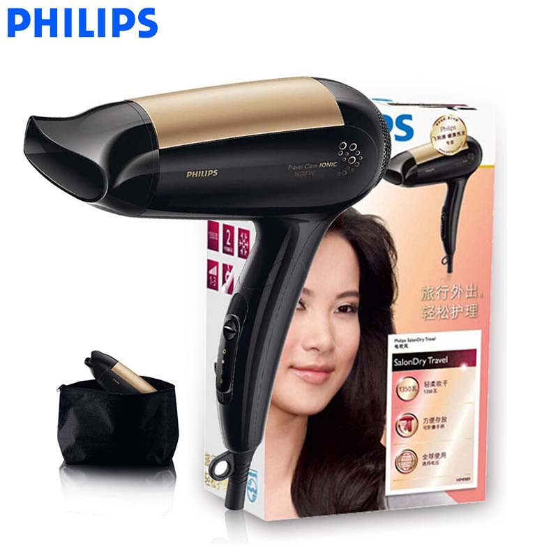 飞利浦(Philips)家用可折叠电吹风HP4989 世界通用电压 加强负离子养护 三挡