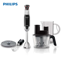 飞利浦 搅拌机 HR1677/94 家用多功能手持式料理机搅拌棒变速多配件 （Philips）