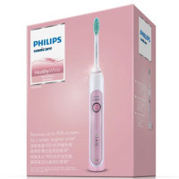 飞利浦(Philips)电动牙刷充电式声波震动牙刷粉色HX6761/03两种洁牙模式 配原装旅行盒