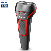 飞利浦（PHILIPS）剃须刀S110 充电式电动刮胡刀 荷兰原装进口刀头 独立浮动刀头自动研磨 亚细亚红和黑色S110
