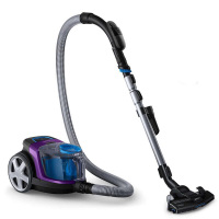 飞利浦（Philips） 吸尘器 家用手持卧式吸尘机1600w大功率干式无尘袋小型除螨吸尘器 金属紫FC9515/81