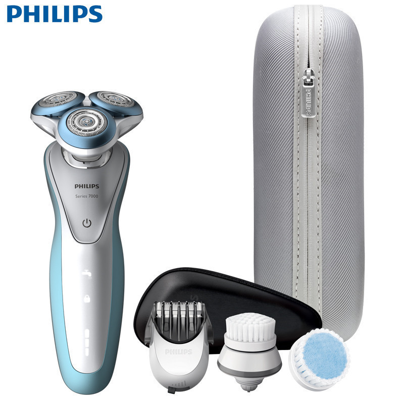 飞利浦（Philips）电动剃须刀 S7740 多效理容 干湿双剃 三刀头刮胡刀 全身水洗