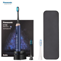 松下 (Panasonic)电动牙刷 声波震动牙刷 全身防水 柔软细毛刷头+护理刷头 松下小光环EW-DC12-A