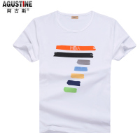 2016夏季新款短袖t恤男圆领青少年韩版短袖上衣修身休闲印花T恤男