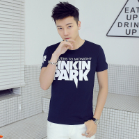 短袖T恤男装新款圆领半袖韩版修身潮流个性休闲上衣青少年薄款夏