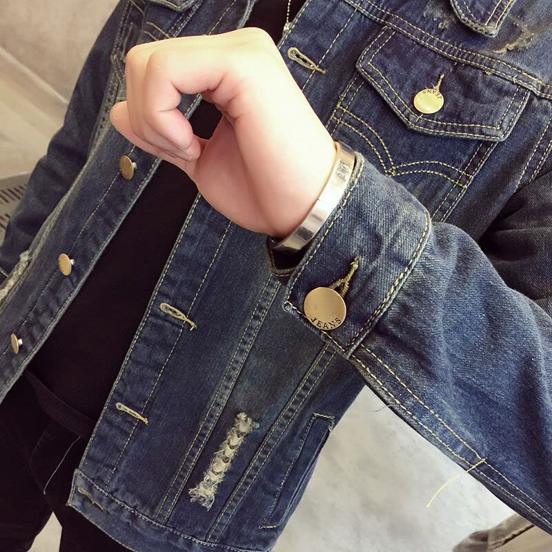 秋季男士牛仔外套男复古学生青年韩版修身牛仔衣薄款上衣潮流夹克图片