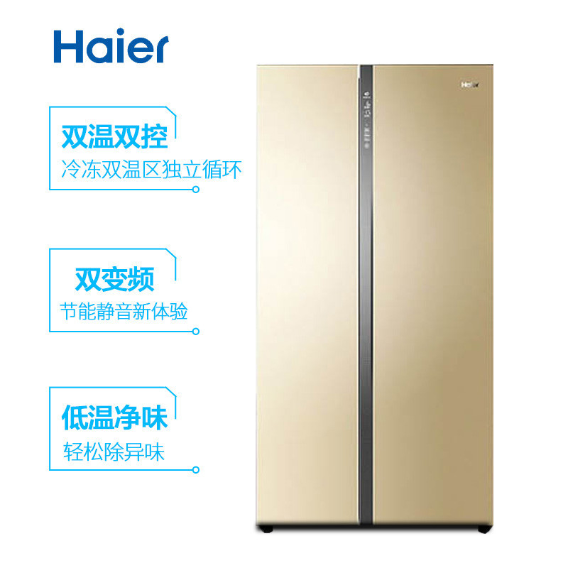 海尔(Haier) BCD-656WDPT双变频风冷无霜双温双控低温净味节能静音家用对开门冰箱