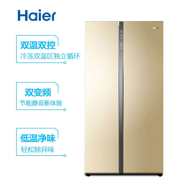 海尔(Haier) BCD-656WDPT双变频风冷无霜双温双控低温净味节能静音家用对开门冰箱图片
