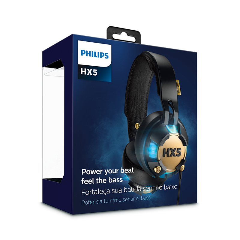 Philips/飞利浦 SHX50 LED呼吸灯炫彩重低音便携头戴式耳机耳麦