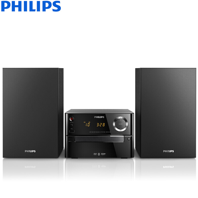 Philips/飞利浦 BTD2336木质组合音响无线蓝牙DVD CD播放机家用HiFi音箱音响