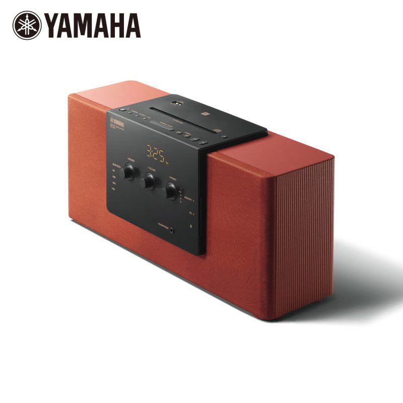 Yamaha/雅马哈 TSX-B141 蓝牙 NFC 时钟 FM CD播放 桌面音响砖红色图片