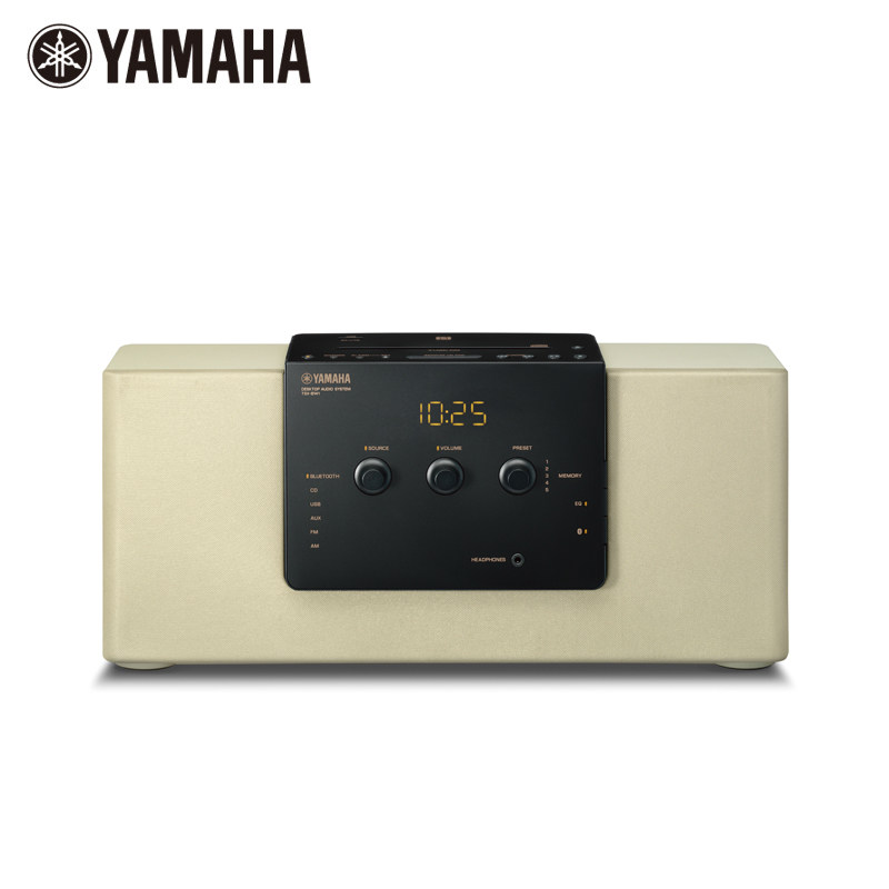 Yamaha/雅马哈 TSX-B141 蓝牙 NFC 时钟 FM CD播放 桌面音响黑色